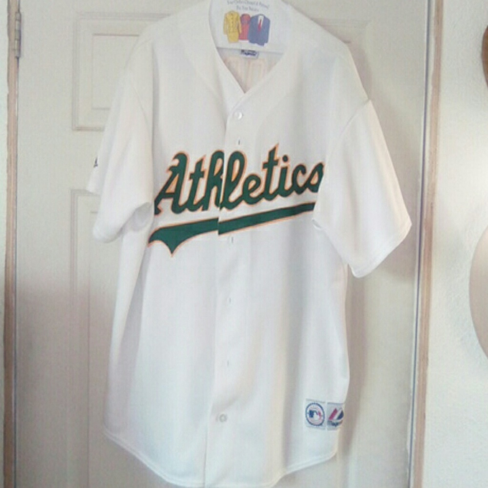 Authentic Majestic Bobby Crosby Oakland A jersey